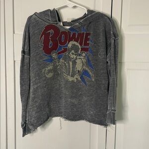 Gray Bowie Graphic Hoodie by Junk Food